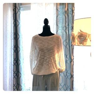 The Loft light white sweater like new! Spring! ❤️